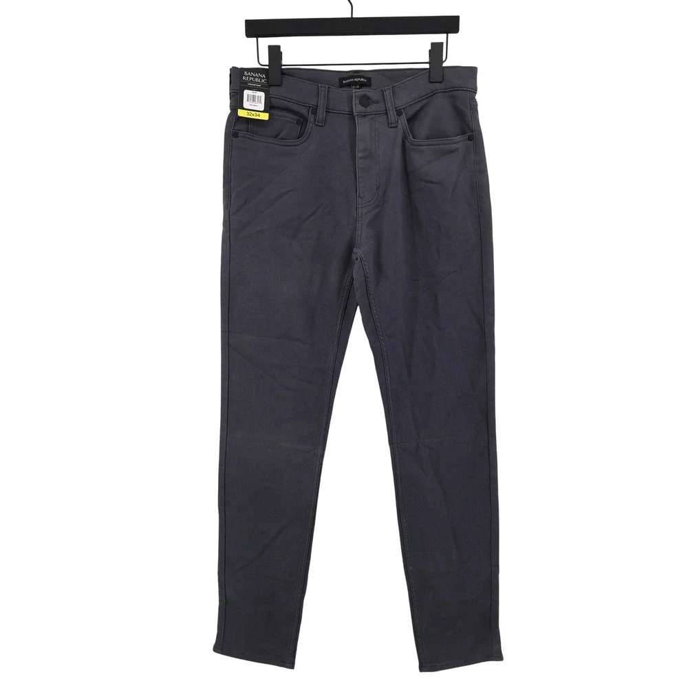 Banana Republic‎ 5 Pocket Pant Grey Ebony Mens 32x34